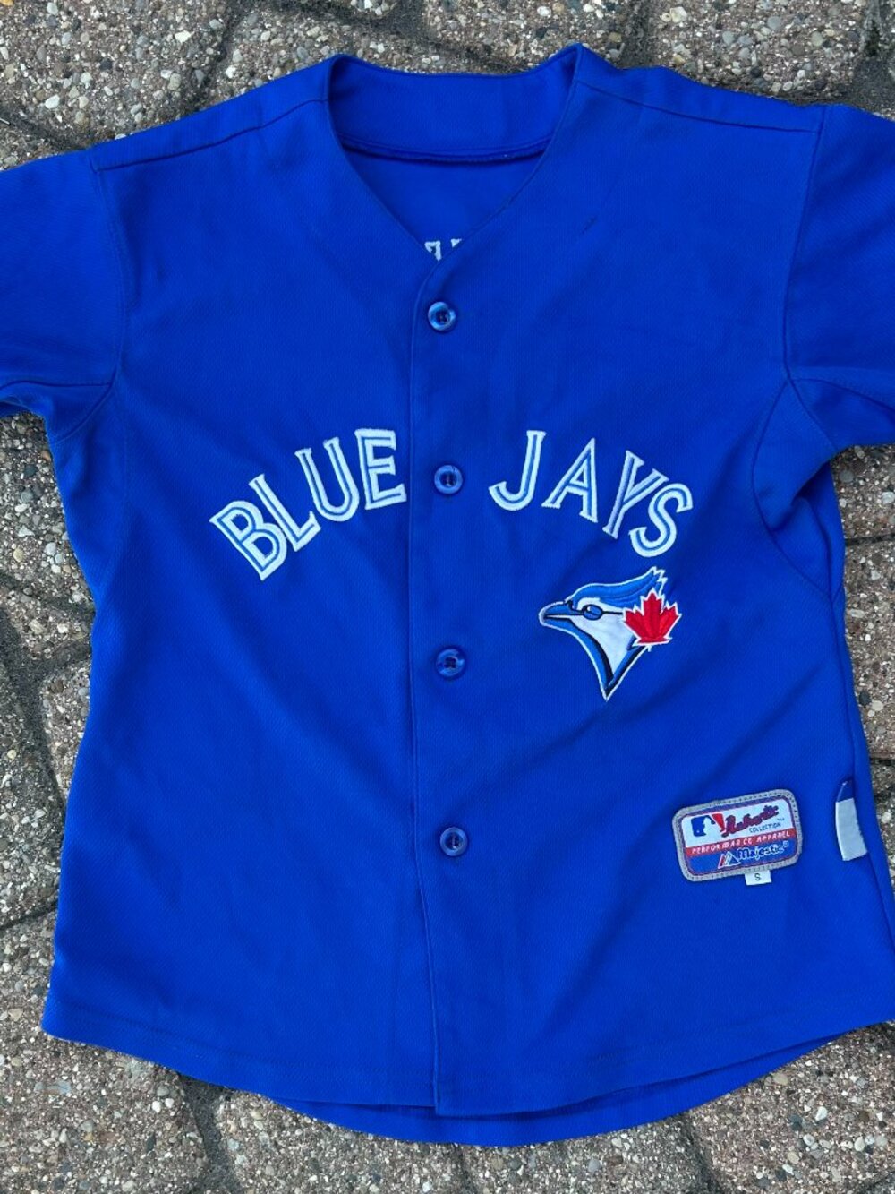 Majestic Toronto Blue Jays MLB Jose Bautista 19 Stitched Jersey Youth Small